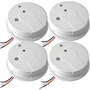 Kidde AC Hardwired Interconnect Smoke Alarm with Hush I12040 (4-Units)