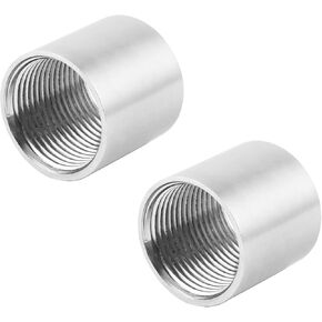 Stainless Steel Pipe Coupling, 1"Female x 1" Female Thread Cast Pipe Fitting (Pack of 2)