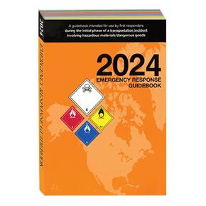 دليل الاستجابة لحالات الطوارئ 2024 من Labelmaster (ERG) غلاف قياسي، حجم الجيب، دليل للمساعدة عند الاستجابة لحالات طوارئ النقل التي تتضمن مواد خطرة