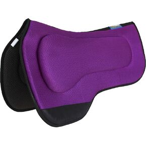 CHALLENGER 27"x18" Western Round Skirt Barrel Neoprene Saddle Pad Purple 39199PR