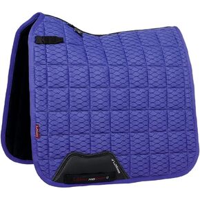 LeMieux Dressage Carbon Mesh Square Saddle Pad - English Saddle Pads for Horses - Equestrian Riding Equipment and Accessories (Bluebell - Large)