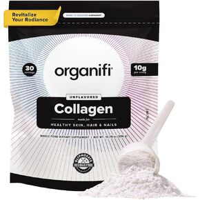 Organifi Collagen Powder - Fuller Hair, Stronger Nails, and Radiant Skin - Replenish and Rebuild Your Body - Gluten-Free, Dairy-Free, and Soy-Free Hydrolyzed Multi Collagen Peptides, 30 Servings
