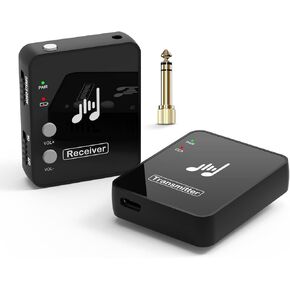 WP10 Wireless in Ear Monitor System, 2.4G Stereo Wireless IEM System with Transmitter Beltpack Receiver Automatic Pairing, Ideal for Studio, Band Rehearsal, Live Performance
