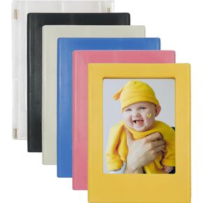 6 Pieces Mini Refrigerator Magnets Photo Frame for 2x3 Film, MaehSab 3 Inches Mini Fridge Magnetic Picture Frame for Polaroid Fujifilm Instax Film, Small Picture Holder for Fridge Table Locker Whiteboard