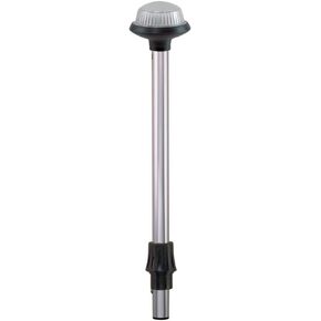 Perko 1460DP2CHR Coastal-Series Reduced Glare White All-Round Navigation Pole Light - 24" Height