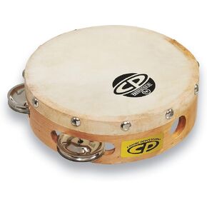 Latin Percussion CP376 6-Inch Tambourine With Head Single Row