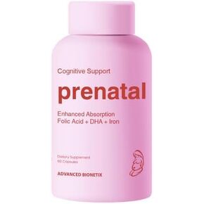 Bio-Available Prenatal Vitamins for Women, Natural Methylated Folate Folic Acid, DHA Omega 3. Multivitamin Pre, During & Post Pregnancy