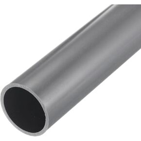 MECCANIXITY PVC Rigid Round Pipe 43.8mm ID 48mm OD 350mm Light Grey High Impact for Water Pipe Crafts Cable Sleeve
