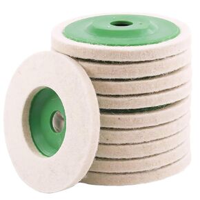 4 Inch Wool Felt Polishing Wheel Disc,Wool Buffing Polishing Wheel Disc for 4.5 Inch Angle Grinder,Wool Polishing Pads for Metal, Marble Stone, Furniture, Car,Ceramic (Size : 20pcs)