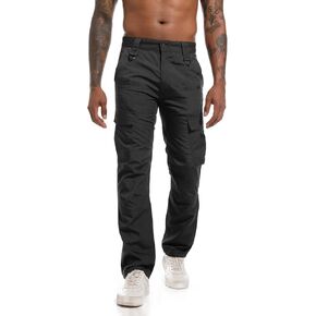 wantdo Tactical Cargo Work Pants for Men's, Flex Stretch Ripstop Lightweight Summer Breathable Golf Hiking Pants