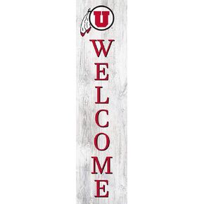 Fan Creations NCAA Utah Utes Unisex Utah 24" Welcome Leaner, Team, 24 inch