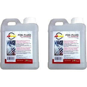ADJ Products F1L Premium Water Based DJ Special Lighting Atmospheric Effects Fog Machine Fog Juice Fluid, 1 Liter (2 Pack)