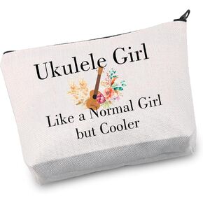 Ukulele Player Gifts Ukulele Makeup Bag Ukulele Music Ukulele Lovers Gifts Travel Cosmetic Pouch （mbag