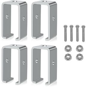 Channel Trolley Track Hanger Bracket, P1834-EG Intermediate Support Hanger Bracket for All 1-5/8" Strut Channel, Heavy Duty Track Joiner Support Bracket 4 Packs