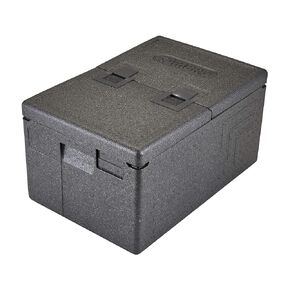 Standard Insulated Pan Carrier & Hot Box Food Warmer for Catering, Restaurants & Deliveries - Lightweight Thermal Container to Keep Food Hot During Transport - Top Loader 8" Deep with Flip Lid
