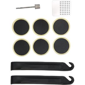 Tyre Glueless Patch, Small Lightweight Inner Tube Repair Kit Plastic+Steel for Fixed Gear Bikes for Repair Tool Kit