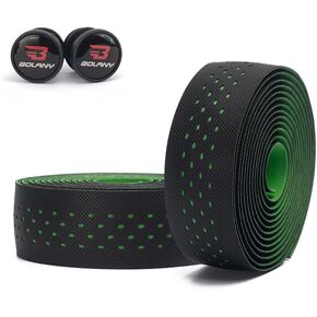 شريط مقود BOLANY لدراجة الطريق، 2 شريط من إسفنج EVA على سطح البولي يوريثان مع مقابس نهائية in Kuwait
