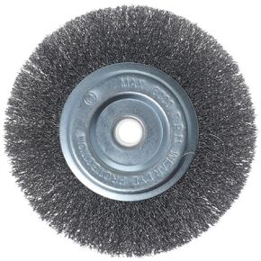 6" Wire Bench Wheel Brush, Fine Wire Brush Wheel for Bench Grinder for Rotary Tool Deburring Easy to Use Durable in Use