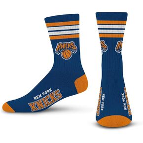 For Bare Feet Men's 4 Stripe Deuce NBA Crew Sock