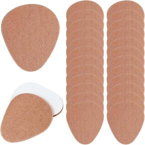 24 Pieces Metatarsal Felt Foot Pads Insert Pads Ball of Foot Cushion Pads Pain Relief Adhesive Pads Forefoot and Sole Support for Men and Women