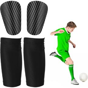 Soccer Shin Guards, 3.94x2.36 Inch Mini Shin Guards with Knee Socks, Protective Tiny Shin Guards Anti-Slip Football Shin Pads Small Soccer Protector for Kids Boys Girls