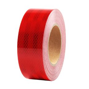 Reflective Tape 1 inch Wide 15 FT Long High Intensity Red Trailer Reflector Safety Conspicuity Tape for Vehicles Trucks Bikes Cargos Helmets
