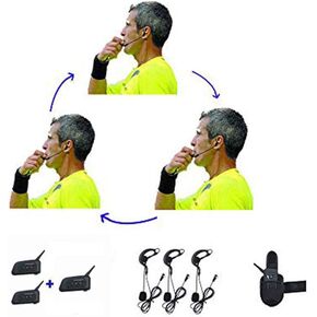 Soccer Ref-comm Headset 3 Referees Talk Same time Football Referee Judger Arbitration Walkie Talkie Football Coach Referee Headset