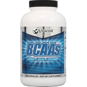 Vitacost BCAAs L-Leucine, L-Valine, L-Isoleucine - 2,400 mg per Serving - 300 Capsules