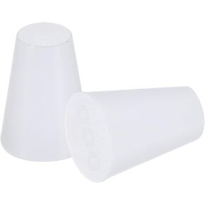 MECCANIXITY Silicone Rubber Tapered Plug 8mm to 13mm Solid White for Powder Coating, Painting, Anodizing, Plating, Sandblasting, Laboratory Use 10 Pieces