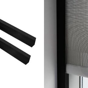 Light Blockers Blackout Side Tracks, PVC Blackout Side Strips for Window Shades and Blinds, Light Blocking Strips for Bedroom 2 Pcs(White, 58")