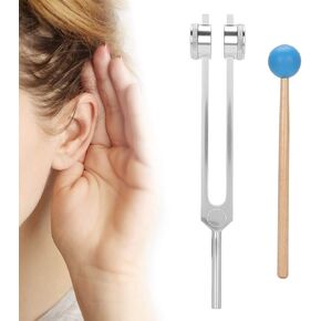 Aluminum Alloy Tuning Fork, 126.22Hz Sun Gear Tuning Fork Yoga Meditation Tuning Energy Fork with Hammer Vibration Sound Tool