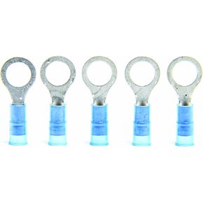 Camco 63191 Blue 5/16" Stud 16-14 Gauge Insulated Ring Terminal - Pack of 5