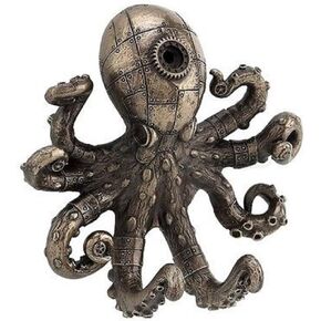 Steampunk Octopus Wall Hook Bronze