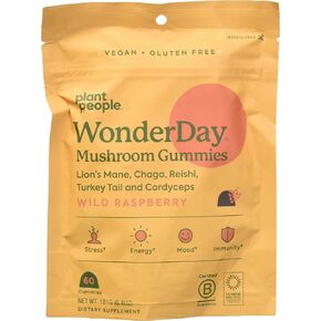 Plant People WonderDay Mushroom Gummies, 60 CT
