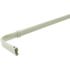 Single lock-seam standard curtain rods 48-84" projects 3 1/2"