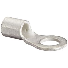 NSI R8-14 Uninsulated Ring Terminal, 8 Wire Size, 1/4" Stud Size, 0.472" Width, 0.925" Length