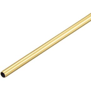 uxcell Brass Round Tube, 300mm Length 5mm OD 0.2mm Wall Thickness, Seamless Straight Pipe Tubing