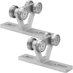 6 Wheel Trolley Assembly Electric Hoist Easy Installation Roller Trolley Silent for use with Unistrut 1-5/8" Wide and All 1-5/8" or Taller Strut Channel (2)