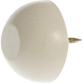 The Hillman Group 57183 3/4-Inch Rubber Tack Bumper White, 10-Pack