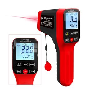 Pyrometer Infrared Thermometer, Non-Contact Thermometer, Rechargeable Laser Temperature Gun with LCD Display, Adjustable Emissivity, -50℃~1600℃(-58℉~2912℉) for Grill, Engine, forging (Not for Human)