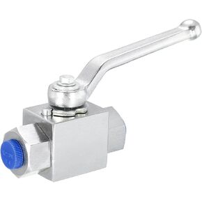 PATIKIL Hydraulic Ball Valve, 2-Way 1/2 Inch NPT Female High Pressure Ball Valve 7250 PSI (50MPa) Carbon Steel Shut-Off Hydraulic Valve for Water Oil