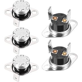 uxcell KSD301 Thermostat 80°C/176°F Normally Open N.O Adjust Snap Disc Temperature Switch for Microwave,Oven,Coffee Maker 5pcs