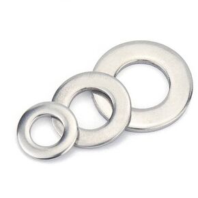 1/4“Stainless Flat Washer,Plain Washer 5/8"OD,Stainless Steel 304(18-8),100Pack,for 1/4" Bolt(Screw) by DYFOL
