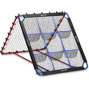 Baseball Rebounder Net - Baseball Pitching Net w/ 12 Angles & 9 Pocket Pitching Net - Softball Nets for Batting and Pitching, Multi Use Baseball Bounce Back Net for Volleyball Soccer & More