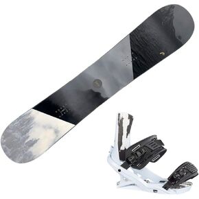 HEAD Unisex True 2.0 Black Snowboard and FX One LYT White Snowboard Bindings Package, 148, Medium in Kuwait