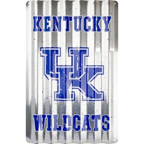Kentucky Wildcats Corrugated Sign 12 x 18 embossed