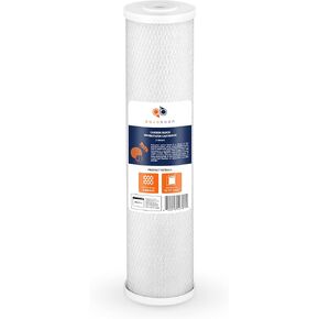 Aquaboon Carbon Water Filter Replacement - 5 Micron Water Filter 20 x 4.5 inch - Whole House CTO Carbon Block Water Filter Cartridge Compatible with FC25B, EPM-20BB, CB-BB-20, 155783-43, 2 Pack