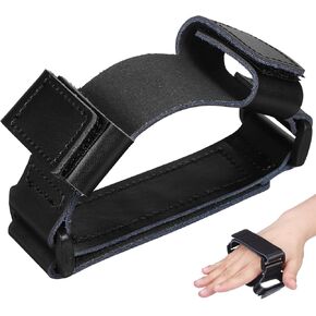 Toyvian French Horn Hand Rest Wear Resistant Rest French Horn Hand Grip Non-Slip Adjustable Leather Hand Holding Strap Instrument Hand Pad