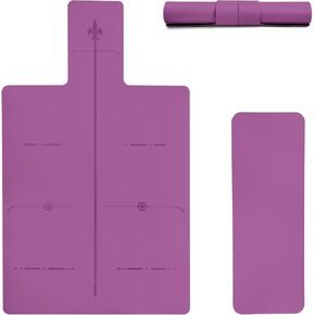 Pilates Bed Non-Slip Mat Fitness Mat Travel Yoga Mat Pilates Core Mattresses Pilates Rehab Equipment Towel Black Non-Slip Rubber Material Foldable, Washable Pilates Bed Non-Slip Mat (Purple)