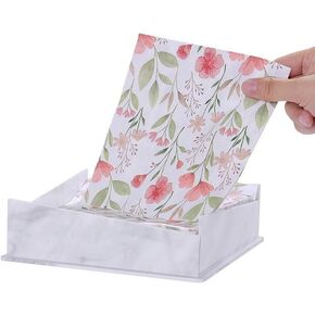 Napkin Holder- Marble Design Napkin Holder - White napkin holder - marble napkin holders for tables - napkin holder ceramic - ceramic napkin holder - white napkin holders for tables